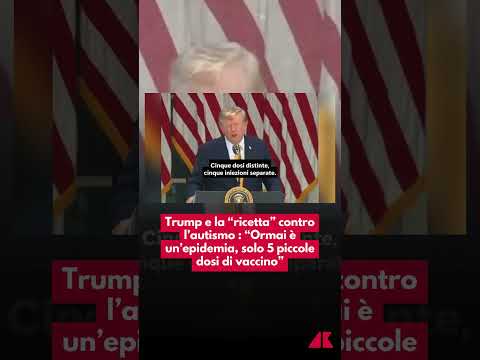 Trump collega ancora vaccini e autismo: "Come un'epidemia"