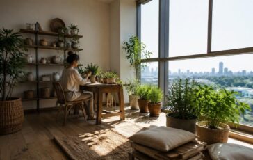 Guida biofilica: luce, piante e materiali naturali in casa