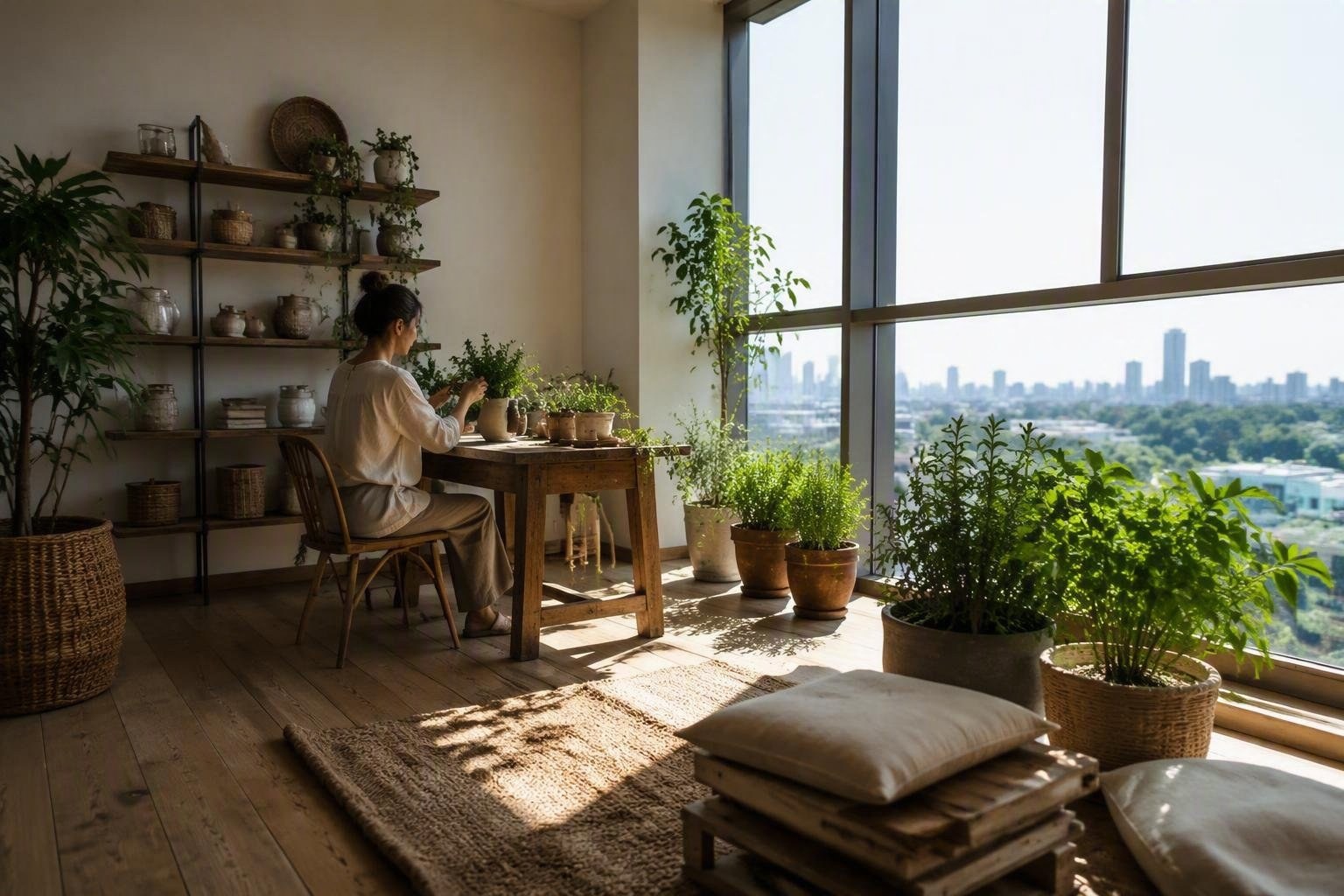 Guida biofilica: luce, piante e materiali naturali in casa