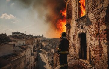 Incendi a Ginosa: evacuazioni e interventi dei vigili del fuoco