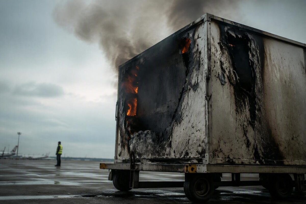 Incendio al container di bagagli a Malpensa: il ruolo delle batterie al litio
