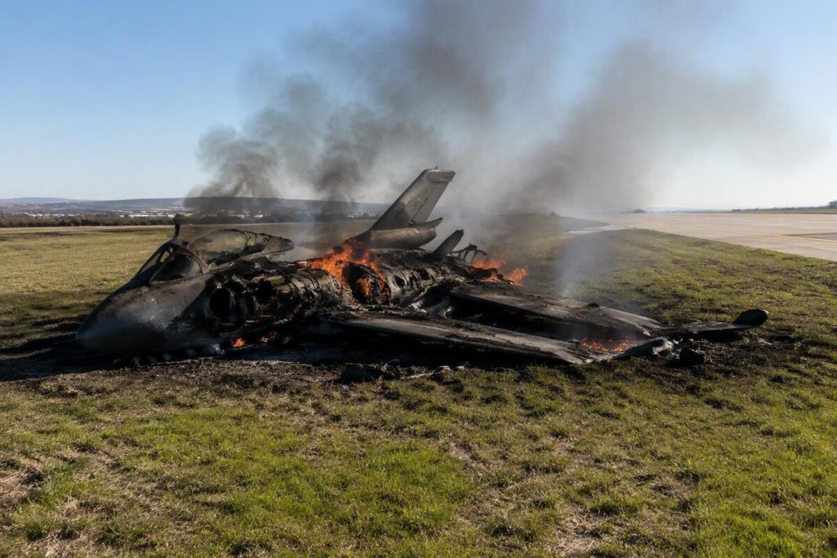 Incidente alla base aerea di Miramar: un caccia F-35B in fiamme