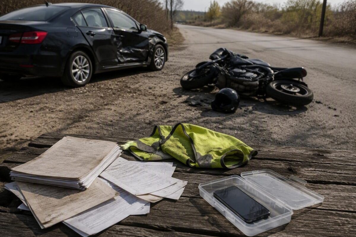 Incidente tra moto e auto: cosa fare subito, prove e CAI
