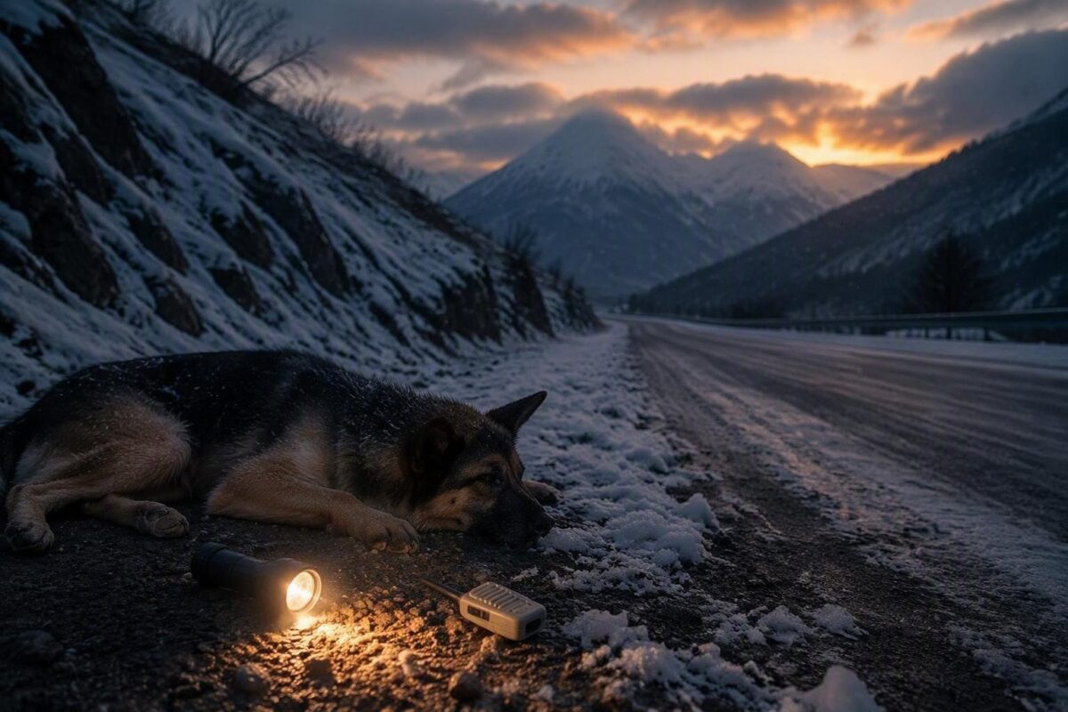 Salvataggio eroico: cane pastore tedesco recuperato dalla polizia a Bardonecchia