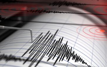 Terremoto M 7.4: la fuga di una famiglia prima che la casa venga distrutta