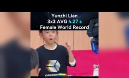 A 6 anni risolve il cubo di Rubik in 427 secondi la piccola Lian conquista il record mondiale  265x160
