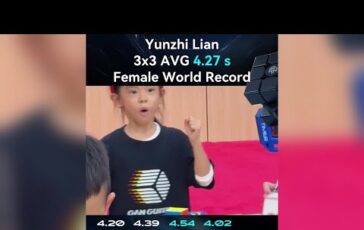 A 6 anni risolve il cubo di Rubik in 427 secondi la piccola Lian conquista il record mondiale  364x230