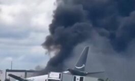 Aereo Boeing 767 cargo di Amazon esce di pista si schianta e prende fuoco a Miami 265x160