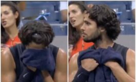 Alcaraz vomita agli US Open e. litiga con un cameraman 265x160