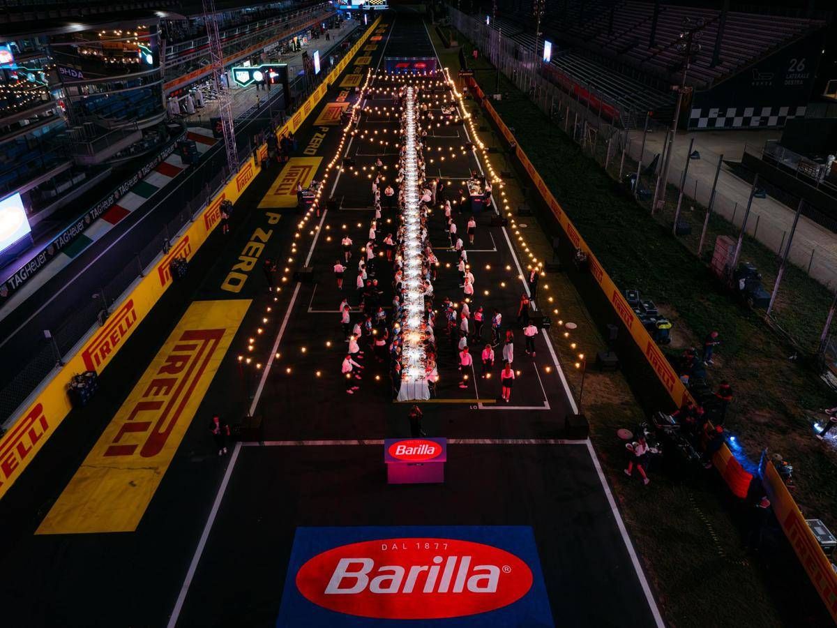 Barilla, con 'La tavolata' riunisce la famiglia del paddock sulla griglia di partenza di Monza﻿