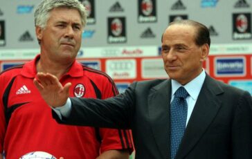 Berlusconi Renzo Bossi Guardava il Milan a casa nostra e chiamava il mister non va bene cambia 364x230