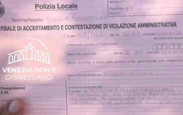 Bestemmia in strada i vigili lo sentono multa di 102 euro a Venezia 364x230