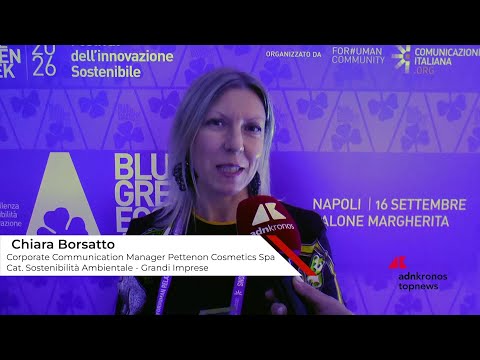 Blue Green Economy Award 2026: Borsatto (Pettenon Cosmetics), “la sostenibilità è nel nostro Dna:
