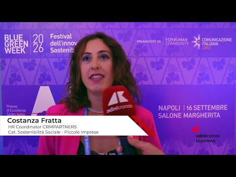 Blue Green Economy Award 2026: Fratta (CRMpartners S.r.l ), ‘la persona innanzitutto dietro ogni