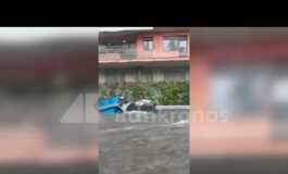 Bomba dacqua su Roma Corso Francia allagato 265x160