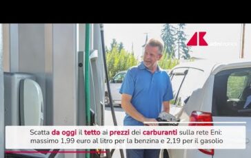Carburanti da oggi in vigore il tetto Eni Video 364x230