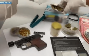 Catania scoperto laboratorio di armi fantasma e droga arrestato 27enne dalla polizia 364x230