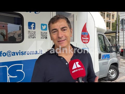 Emergenza sangue, Marco Liorni alla raccolta organizzata da Adnkronos e Avis: “Atto di altruismo”