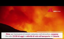 Etna ancora emissione di cenere vulcanica sospesi voli allaeroporto di Catania 265x160