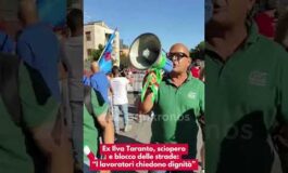 Ex Ilva Taranto sciopero e blocco delle strade I lavoratori chiedono dignita 265x160