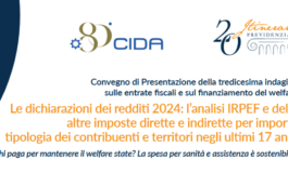 Fisco indagine su entrate fiscali e finanziamento welfare convegno con Brunetta e Leo 265x160