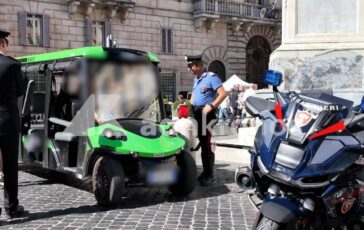 giungla golf car a roma controlli a tappeto dei carabinieri 10 sottoposte a fermo e valanga di multe 2