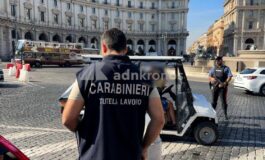 Golf car ancora nel mirino dei carabinieri di Roma oggi blitz del Nucleo ispettorato del lavoro 265x160