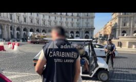 Golf car blitz dei carabinieri del Nucleo ispettorato del lavoro il video dei controlli a Roma 265x160