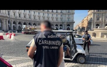 Golf car blitz dei carabinieri del Nucleo ispettorato del lavoro il video dei controlli a Roma 364x230