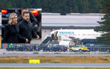 Laereo di Zelensky ha rischiato di essere colpito da un drone in volo per Oslo 364x230