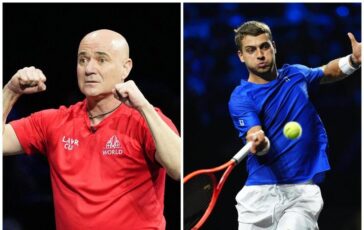 Laver Cup Agassi imbarazza Cobolli Quanto sei bello Flavio 364x230