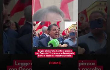 Legge elettorale Conte con Onorato La norma sulla raccolta firme e oscena e incostituzionale 364x230
