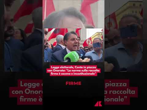 Legge elettorale, Conte con Onorato: "La norma sulla raccolta firme è oscena e incostituzionale"