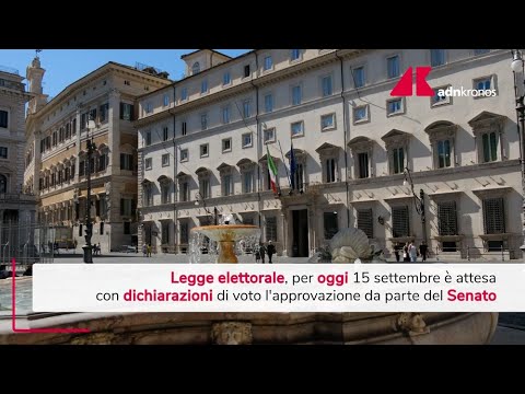 Legge elettorale, oggi il voto in Senato