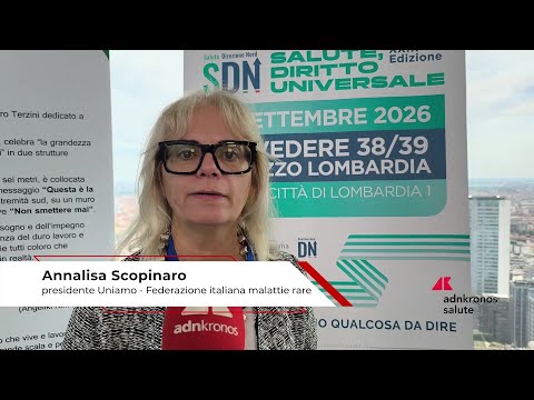 Malattie rare: Scopinaro (Uniamo), ‘nuove terapie e equità sono le sfide’