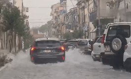Maltempo in Toscana bomba dacqua su Empoli 43 mm in mezzora strade come fiumi 265x160