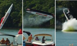 Motoscafo decolla a 320 km orari e si ribalta lincidente da brividi 265x160