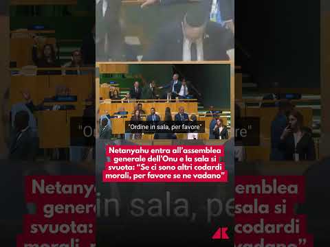 Netanyahu entra all’assemblea generale dell’Onu e la sala si svuota
