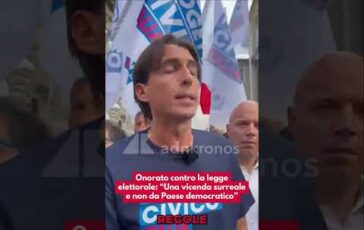 Onorato contro la legge elettorale Una vicenda surreale e non da Paese democratico 364x230