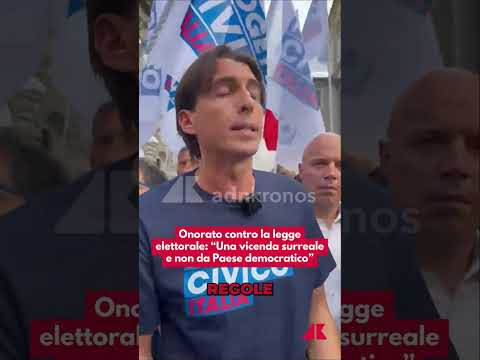 Onorato contro la legge elettorale: “Una vicenda surreale e non da Paese democratico”
