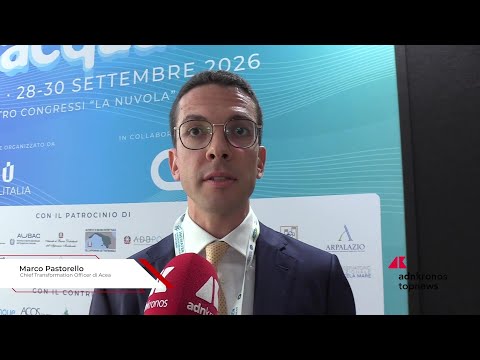 Pastorello (Acea): "Gap idridoc mondiale pari a 6.500 miliardi di euro"