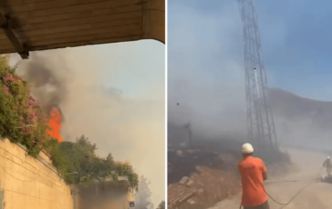 Paura a Taormina per un vasto incendio le fiamme raggiungono il centro abitato. Il sindaco La citta brucia 364x230