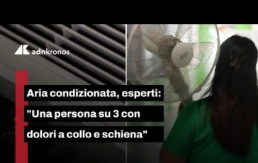 Postura sbagliata e aria condizionata una persona su 3 lamenta dolori 364x230