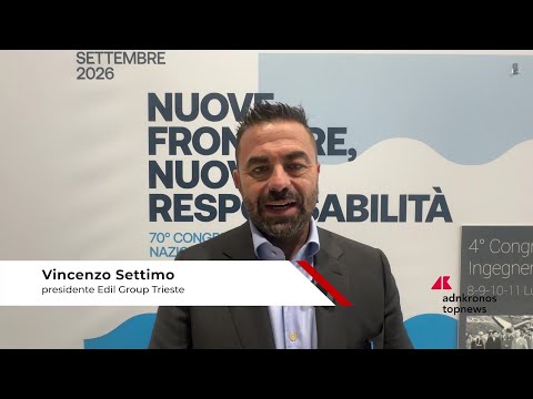 Professioni: Settimo (Edil Group), ‘diamo il nostro supporto al Congresso nazionale degli ingegneri’