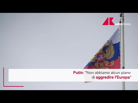 Russia, Putin: "Nessuna intenzione di attaccare l'Europa"