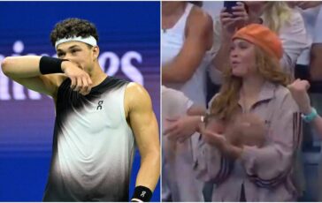 Shelton batte Alcaraz agli Us Open festeggia e poi. dimentica la fidanzata Trinity Rodman 364x230