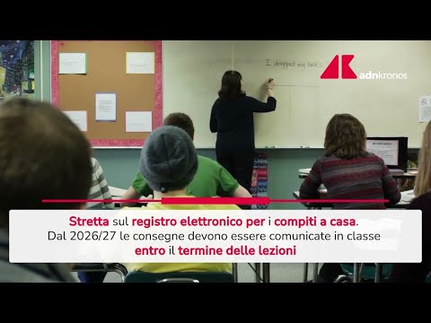 Stretta sul registro elettronico per i compiti a casa