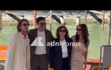 Susan Sarandon Luca Marinelli e Alicia Vikander a Venezia 83 larrivo al Lido per The Echo 364x230