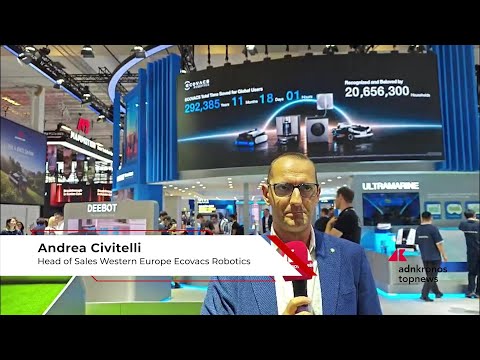 Tech, Ifa 2026: Civitelli (Ecovacs Robotics): "Leader globali in robotica per pulizia di casa"