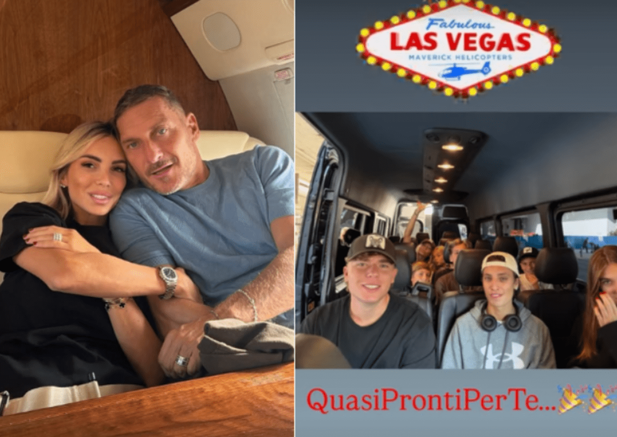 Totti compie 50 anni e vola a... Las Vegas, il compleanno con la famiglia 'allargata'